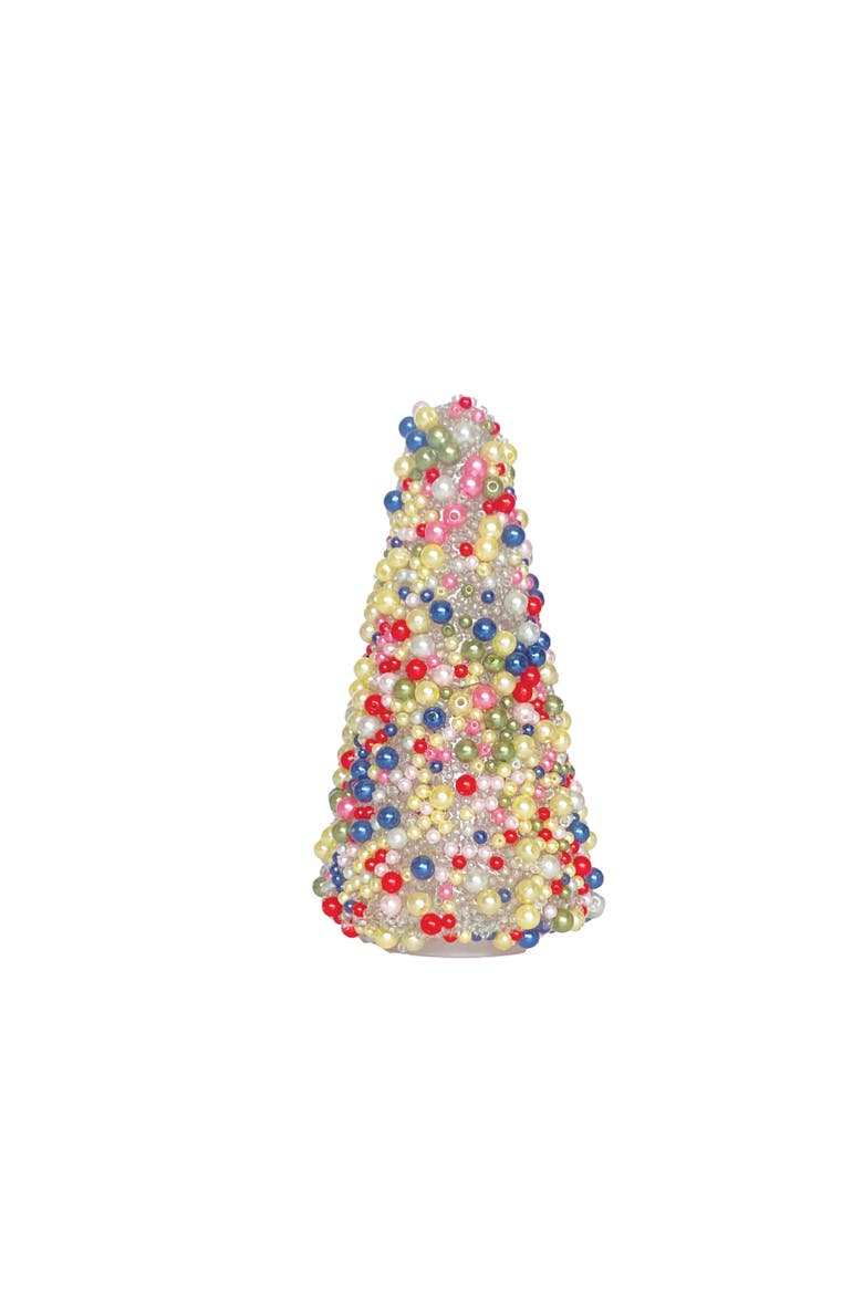 Beaded Glass Tree with Acrylic Accents, Main, color, Multicolor
