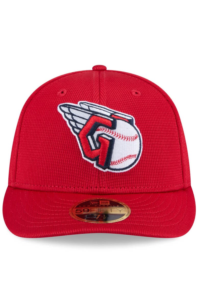 New Era Men's New Era  Red Cleveland Guardians 2025 Spring Training Low Profile 59FIFTY Fitted Hat, Alternate, color, 