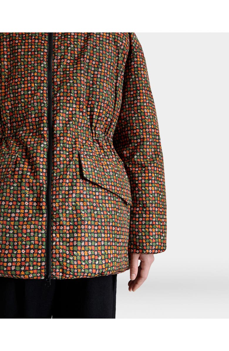 Bally Winter Capsule Puffer Jacket With Alpine Flowers, Alternate, color, Multi