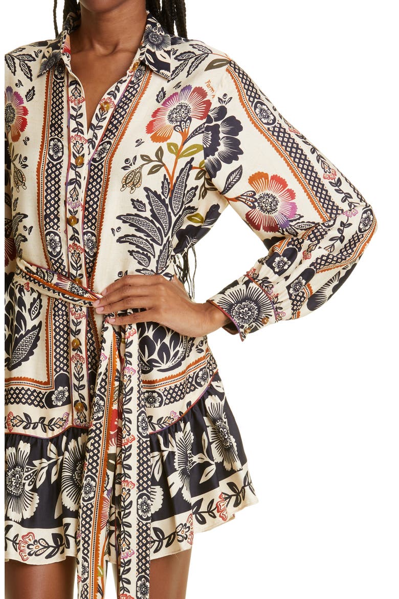 Romantic Garden Long Sleeve Shirtdress, Alternate, color, ROMANTIC GARDEN