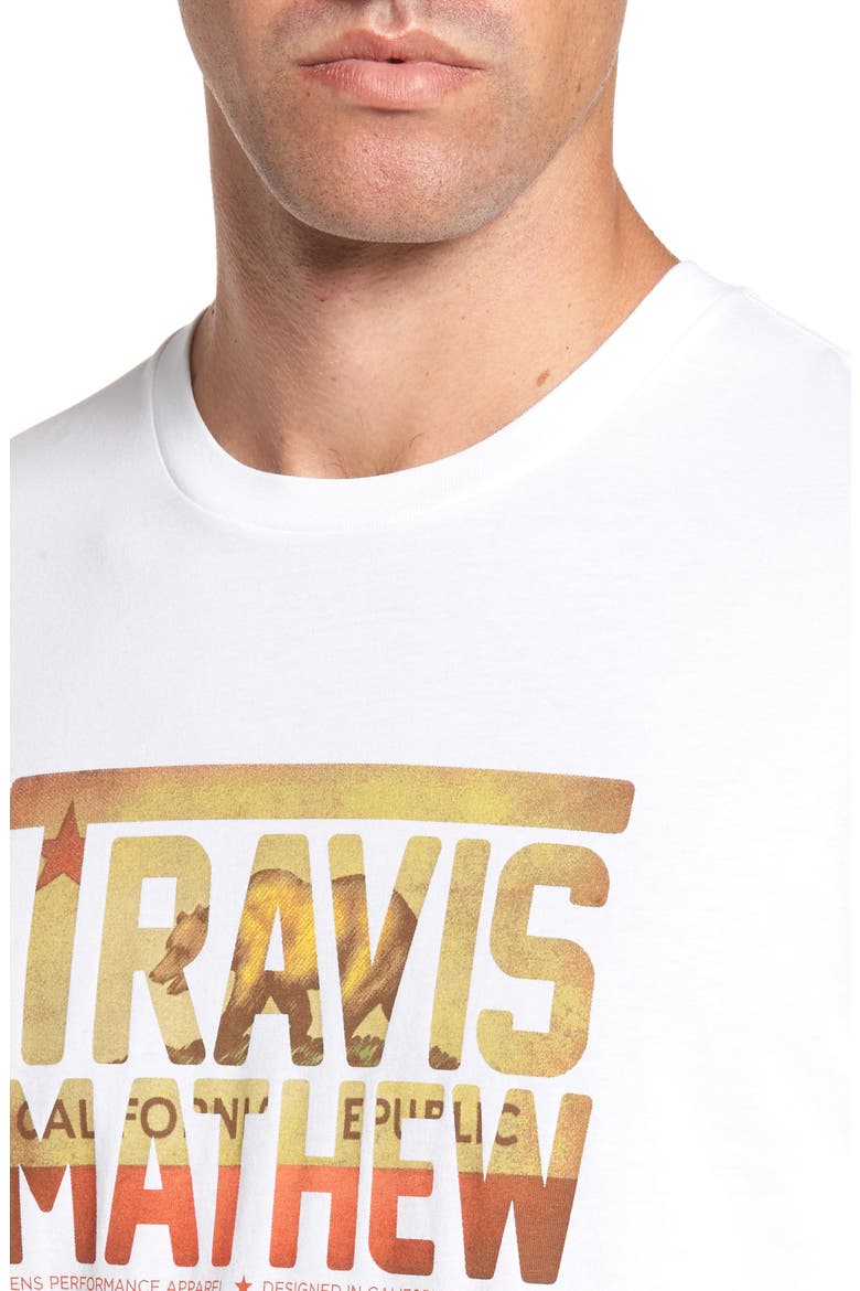 Travis Mathew Cali Bear TM T-Shirt, Alternate, color, WHITE