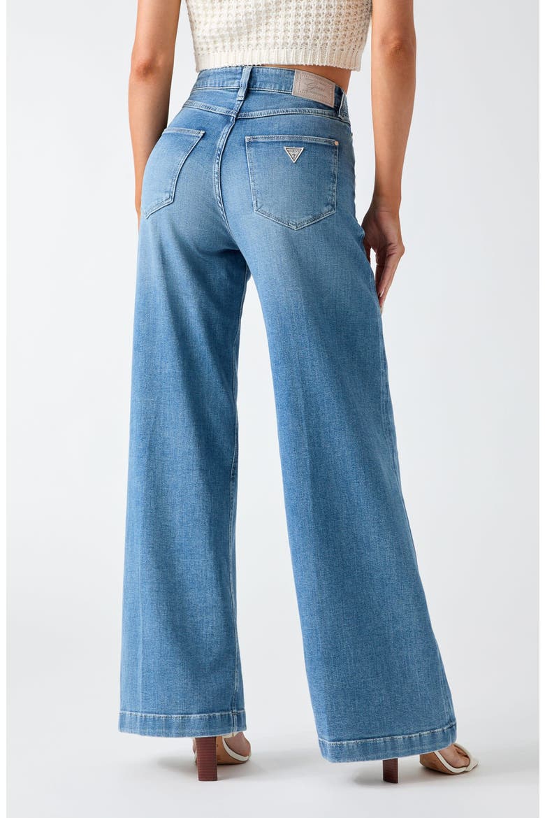 Bellagio High Waist Wide Leg Jeans, Alternate, color, LIGHT BLUE