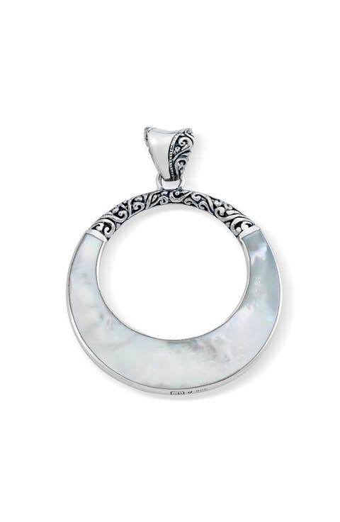 Sterling Silver Open Circle Pendant