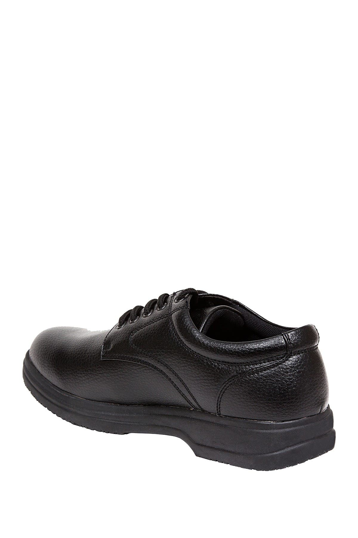 Deer Stags Service Faux Leather Derby - Wide Width Available, Alternate, color, Black