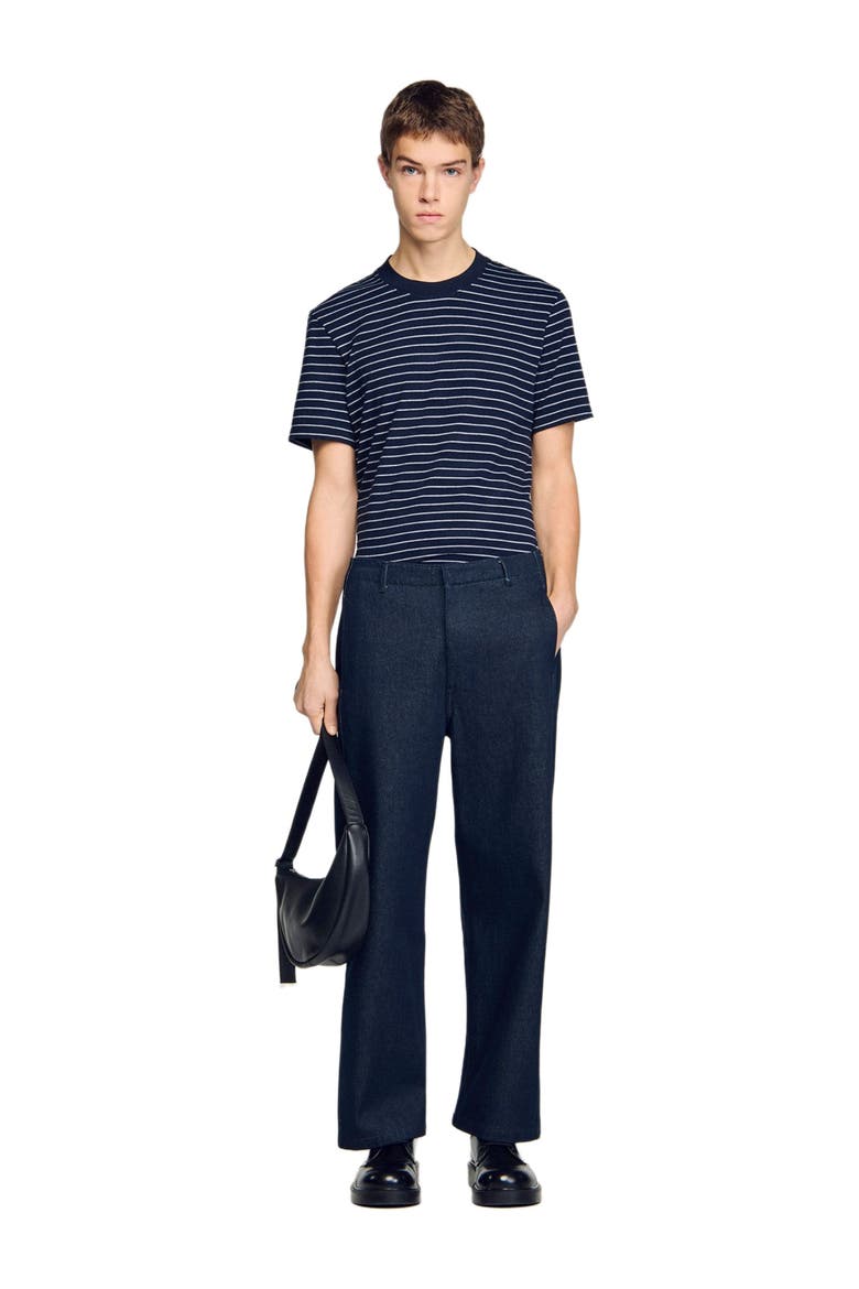 Raw barrel jeans, Alternate, color, Navy blue