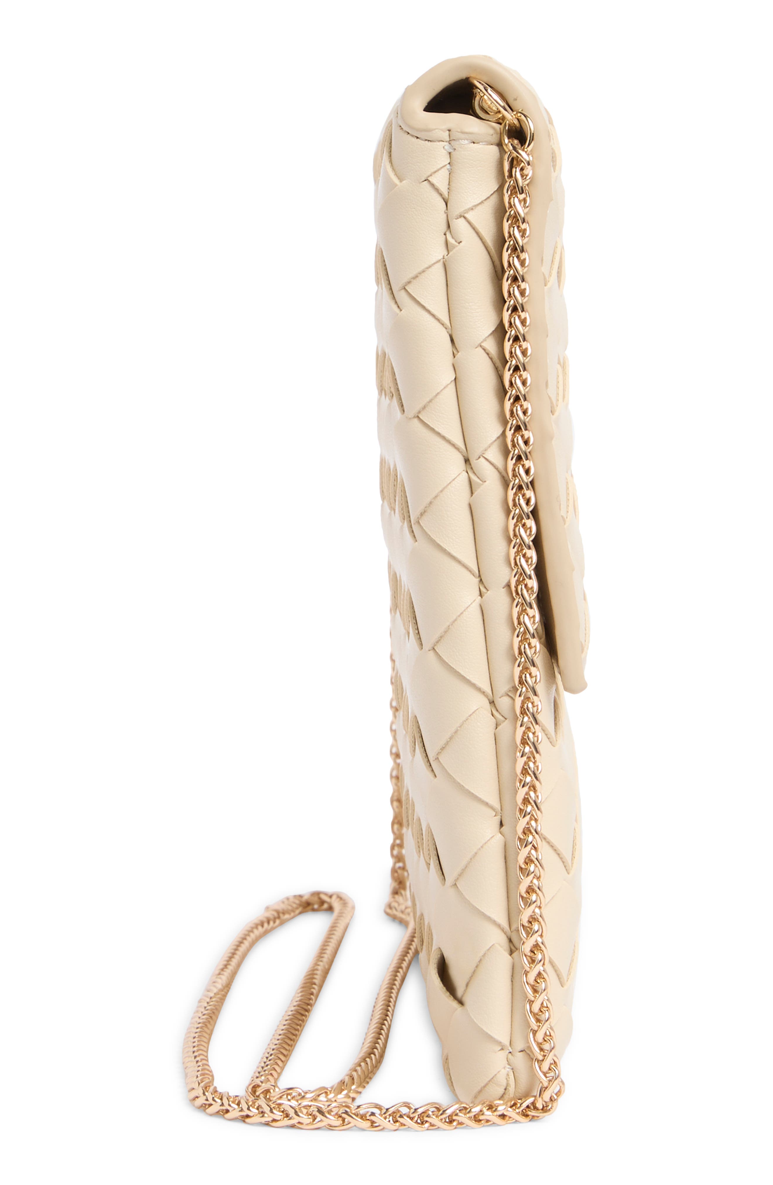 Woven Crossbody Bag, Alternate, color, OAT MILK