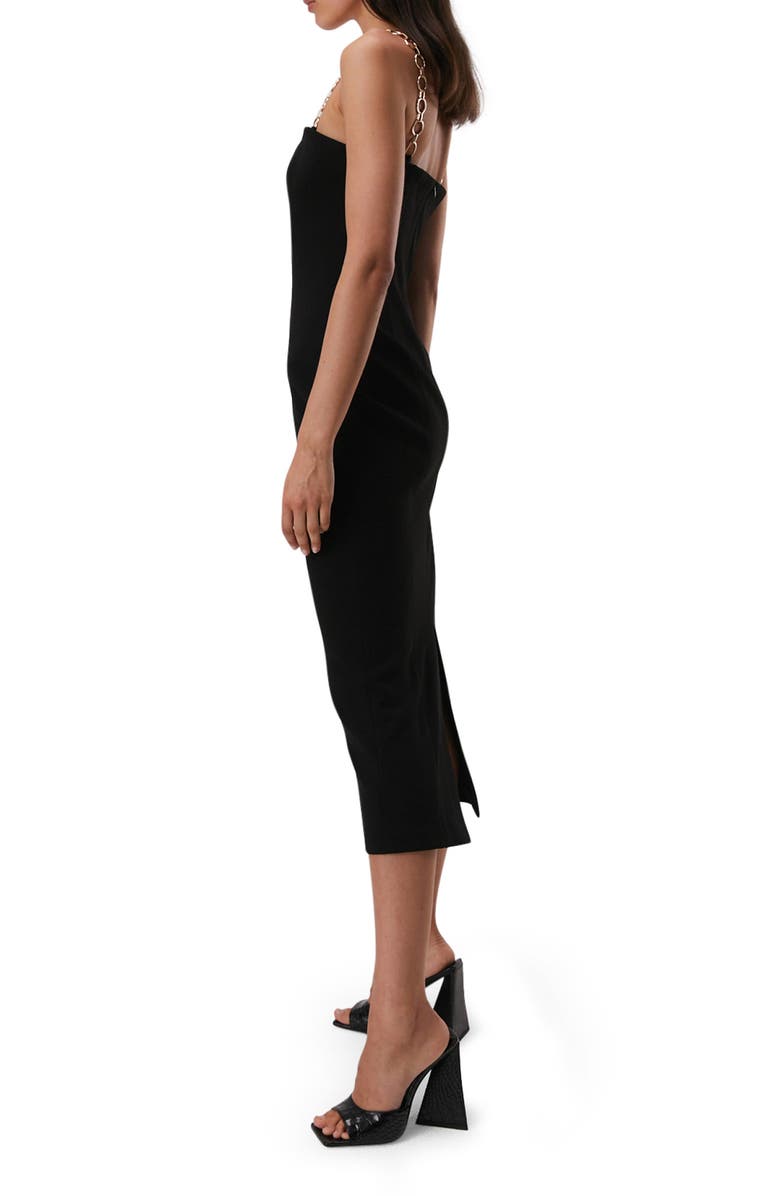 MISHA COLLECTION Chain Shoulder Strap Cocktail Dress, Alternate, color, 