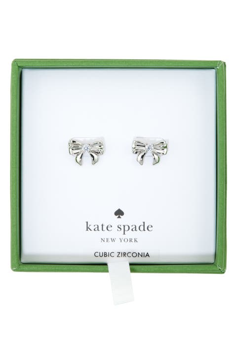 mini bow stud earrings