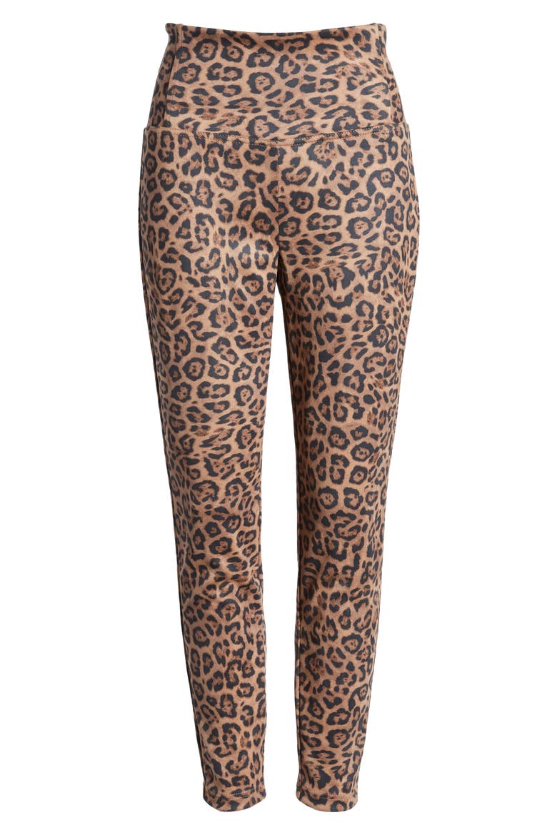 Leopard Print High Waist Leggings, Alternate, color, LEOPARD