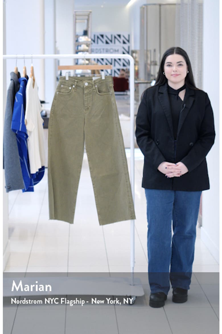 Andi Raw Hem Crop Wide Leg Jeans video
