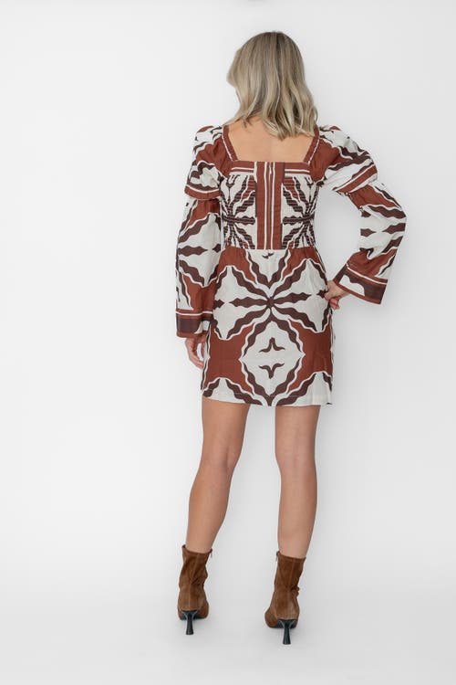 West Of Martine Mini Dress In Multi