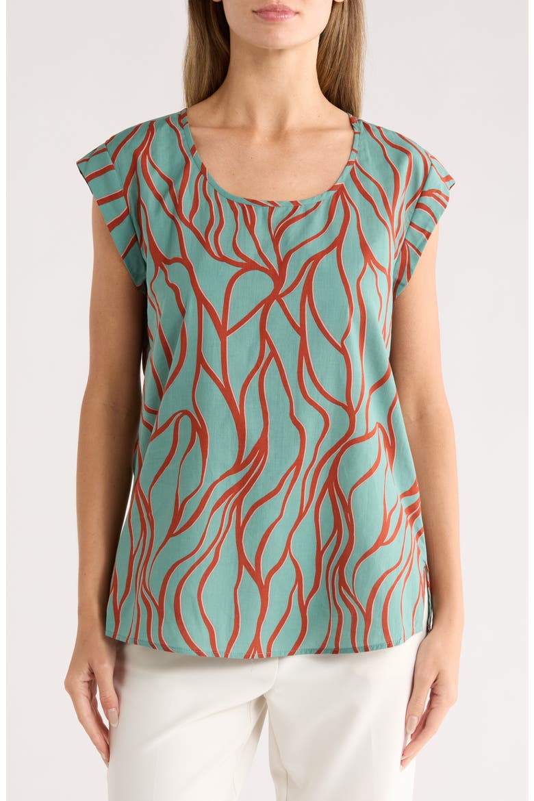 Cap Sleeve Top, Main, color, N353 MINT