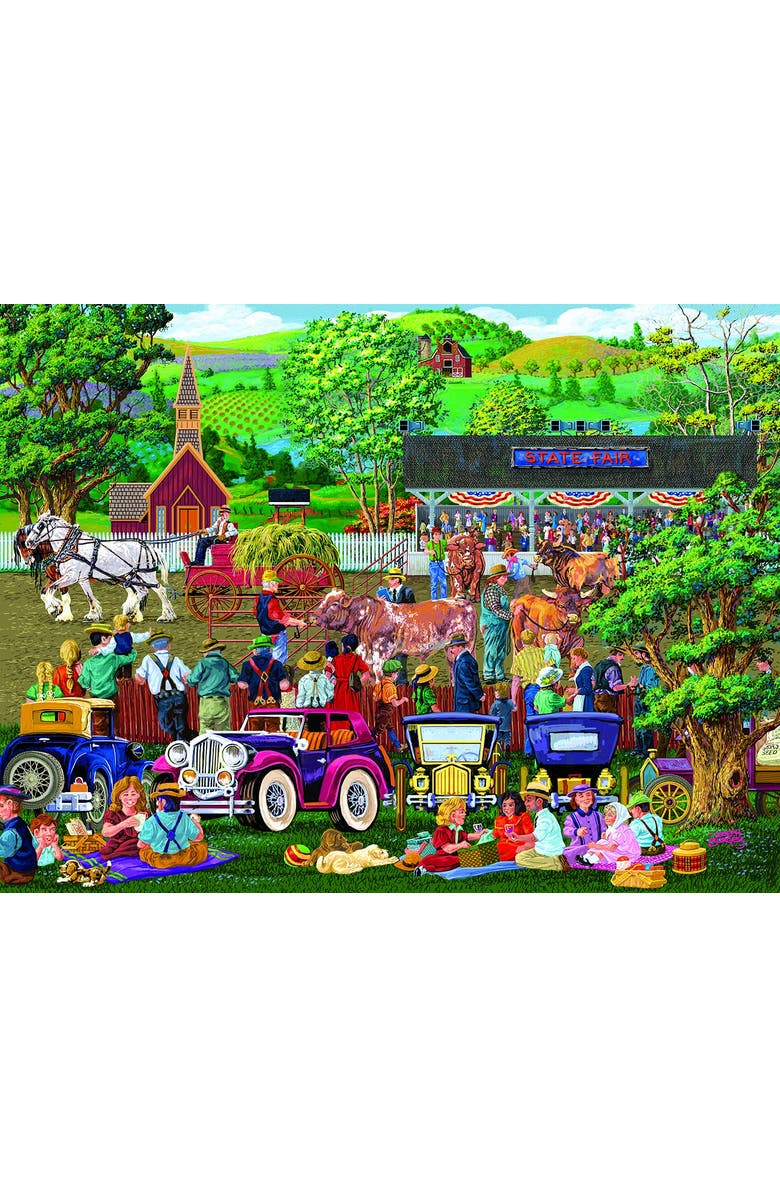 Sunsout State Fair Picnics 300 piece Jigsaw Puzzle for Adults, Alternate, color, Multicolor