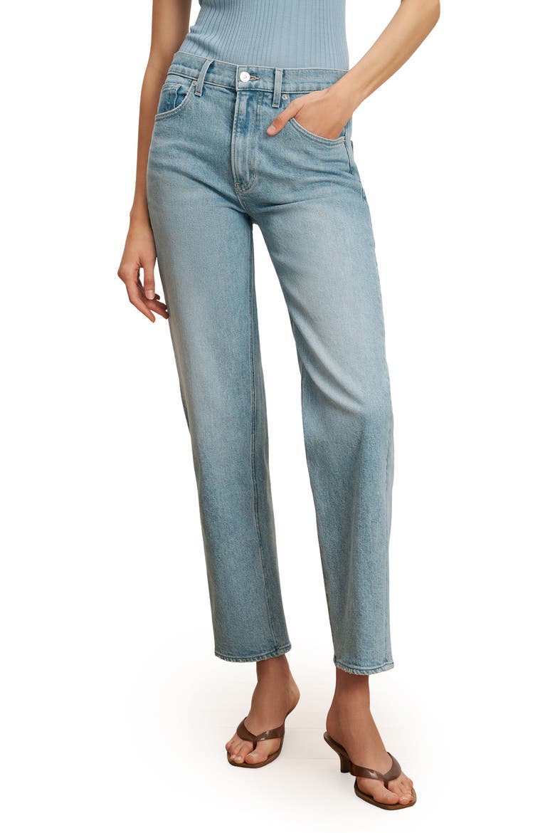 Harley High Waist Arc Leg Jeans, Main, color, BIG SPLASH
