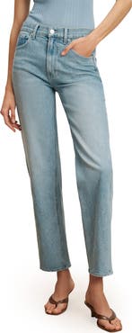 Veronica Beard Harley High Waist Arc Leg Jeans