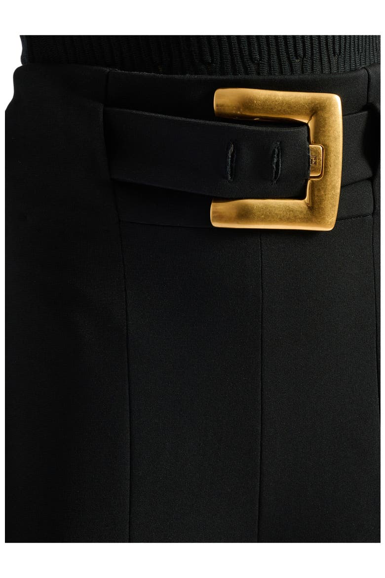Stretch trousers with belt, Alternate, color, black