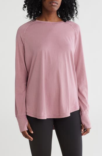 Z BY ZELLA Z BY ZELLA VINTAGE WASH RELAXED LONG SLEEVE 2.0 TEE