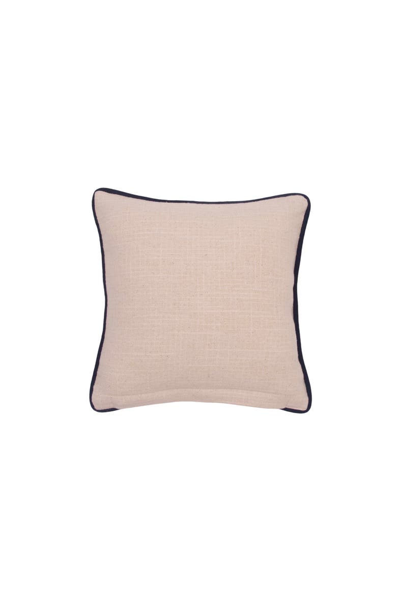 C&F Home Abstract Oceanic Blue Sea Turtle Graphic Print Embellished Throw Pillow, 10" x 10", Alternate, color, Blue