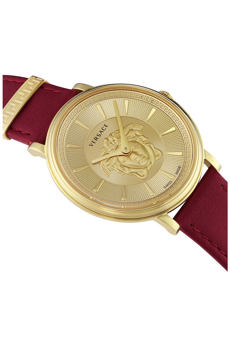 V-Circle Medusa Bracelet Watch, 38mm, Alternate, color, GOLD