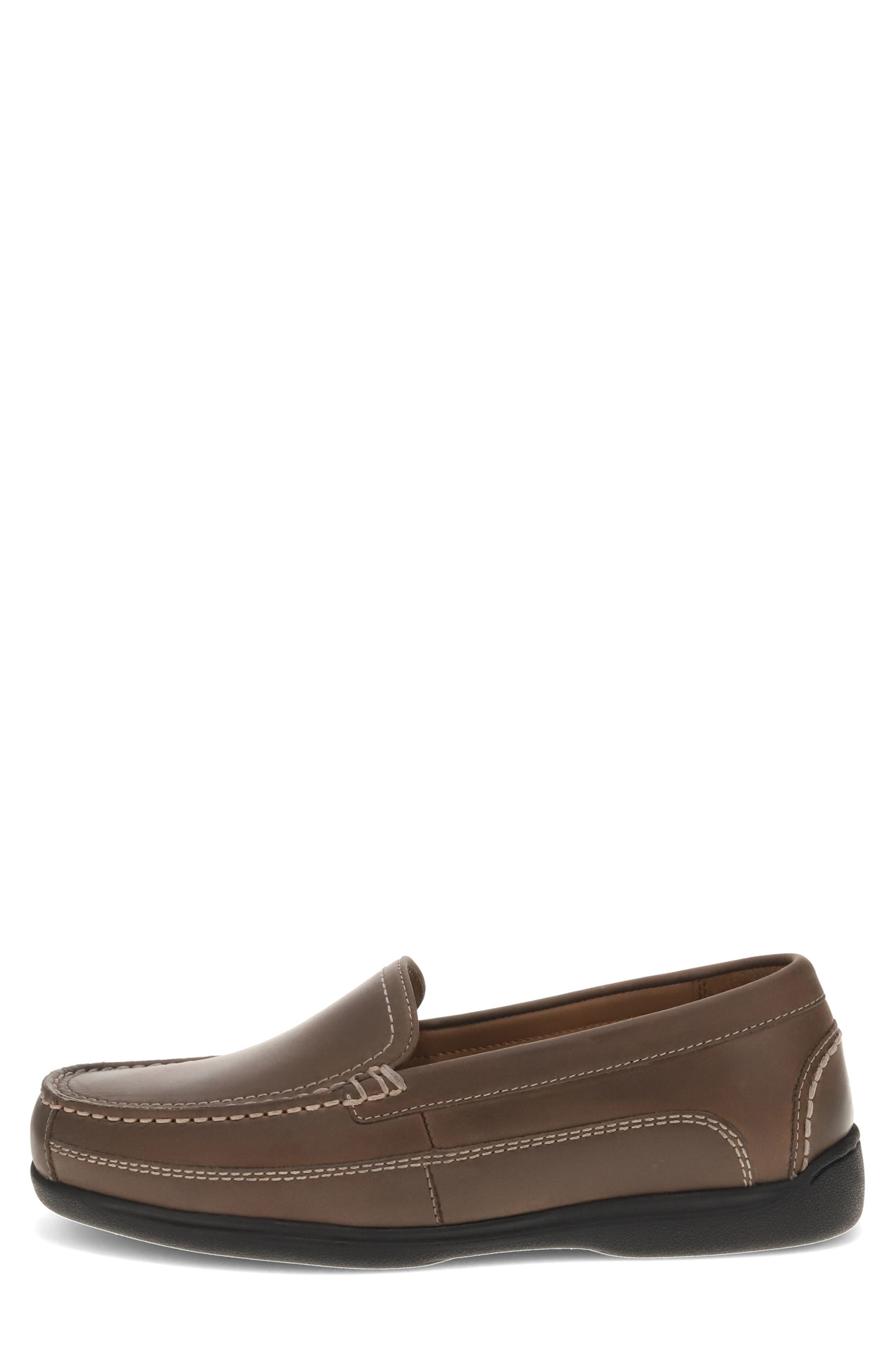 Catalina Leather Loafer, Alternate, color, DARK BROWN