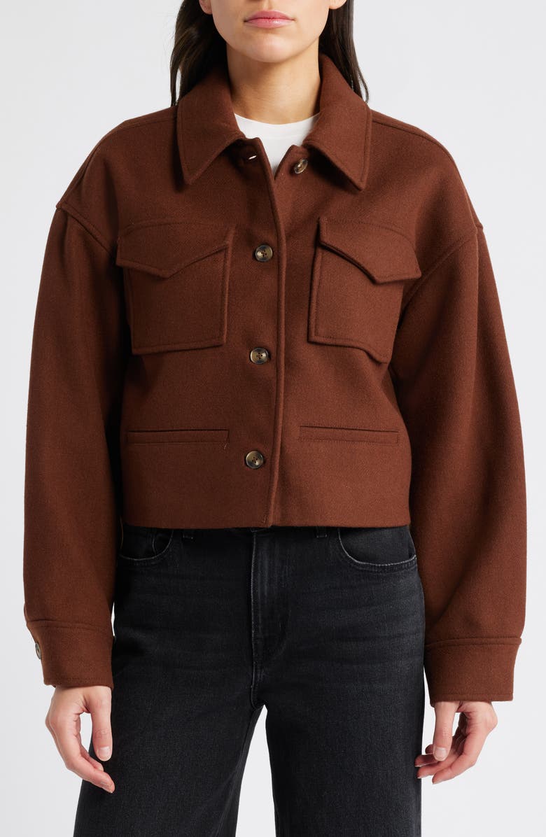 PAIGE Ashtyn Wool Blend Jacket, Alternate, color, Cappucino