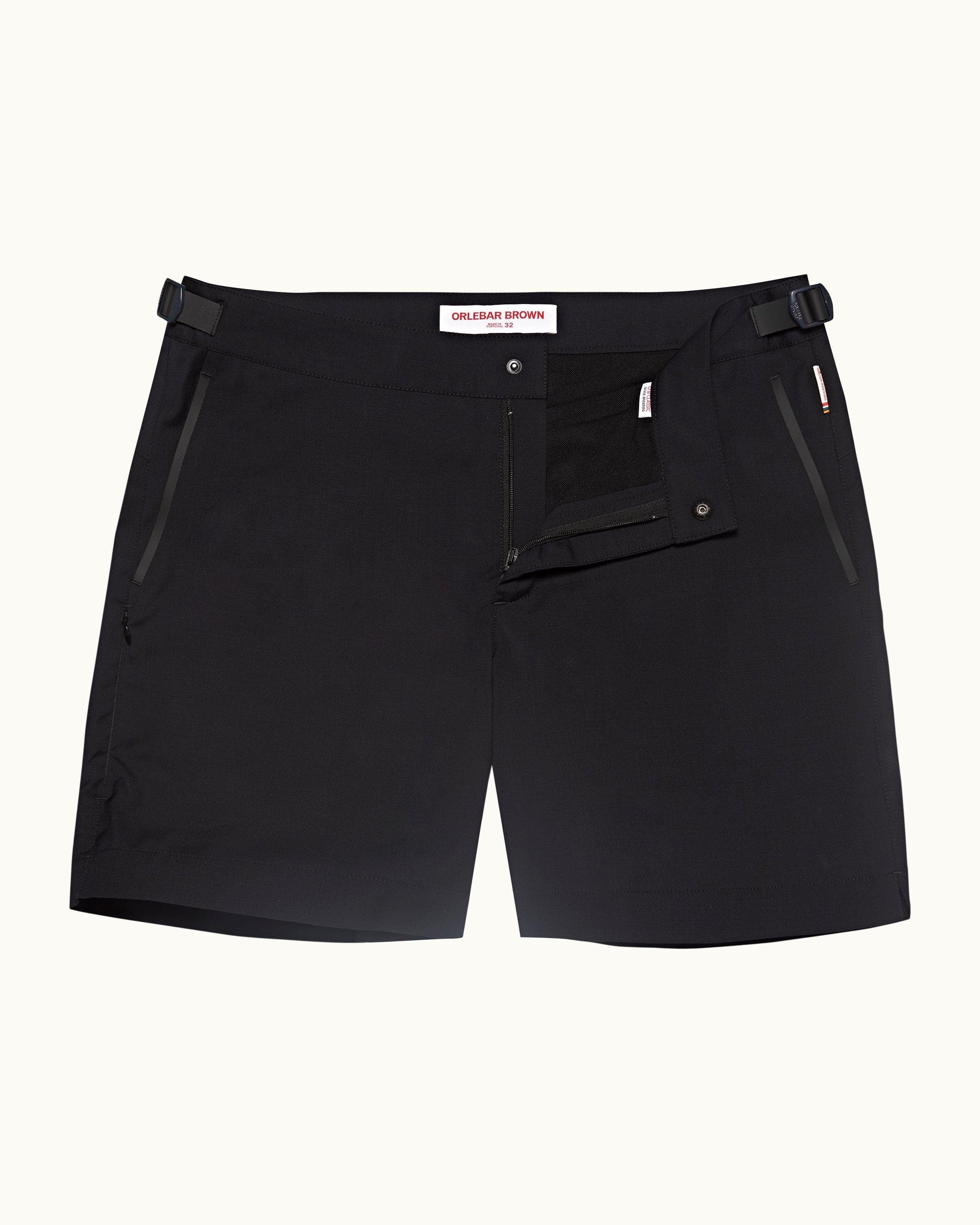 Orlebar Brown Bulldog Bonded Mid-length Classic Fit Swim Shorts In Night Iris