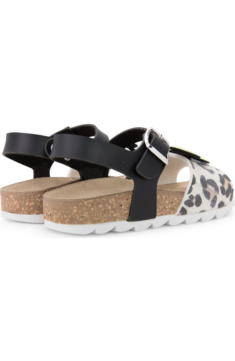 Master of Arts Mickey Logo Leopard Sandals, Alternate, color, Yellow