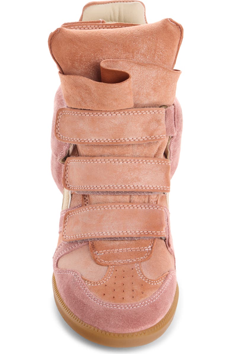 Isabel Marant Bekett Hidden Wedge High Top Sneaker, Alternate, color, Disy Desert Pink/ Sunset Clay