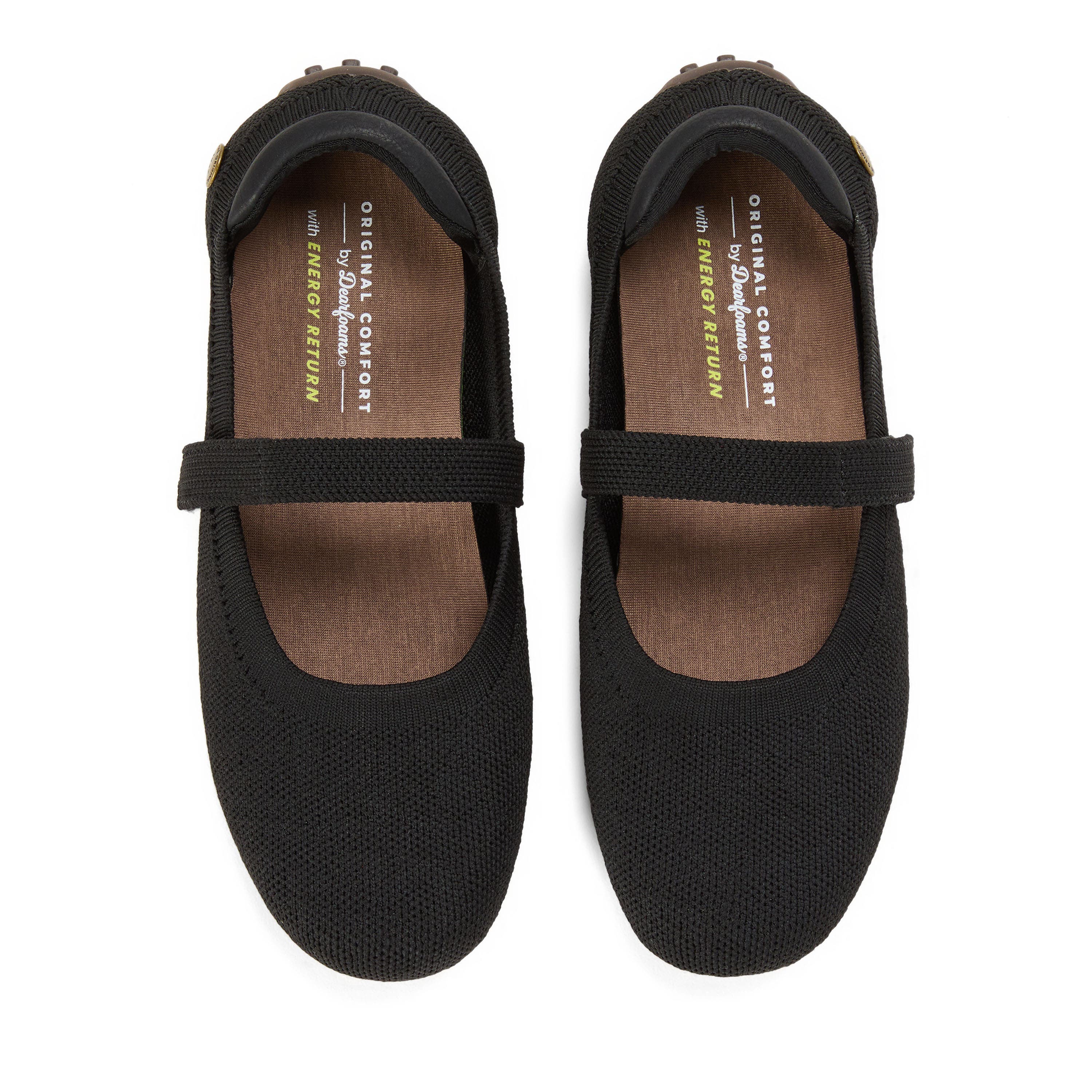 DEARFOAMS Haddy Sport Knit Flat, Alternate, color, Black