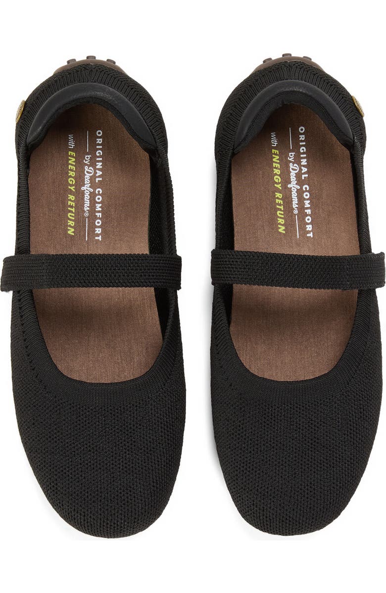 DEARFOAMS Haddy Sport Knit Flat, Alternate, color, Black