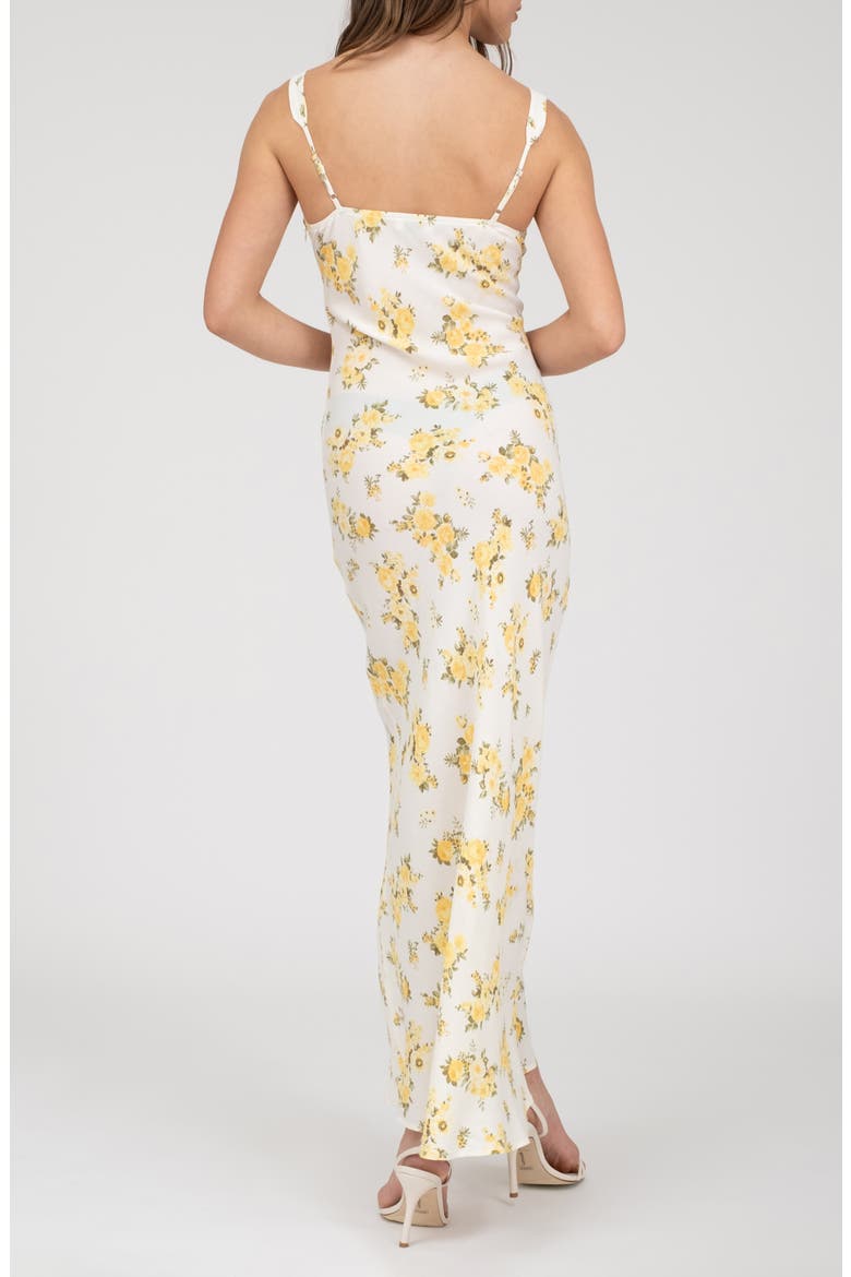 Floral Maxi Dress, Alternate, color, YELLOW MULTI