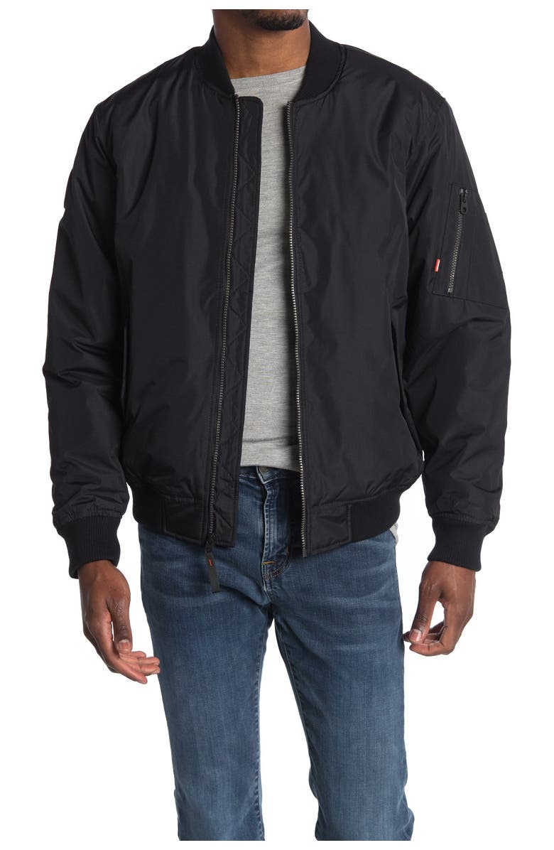 HAWKE & CO Zip Bomber Jacket, Main, color,