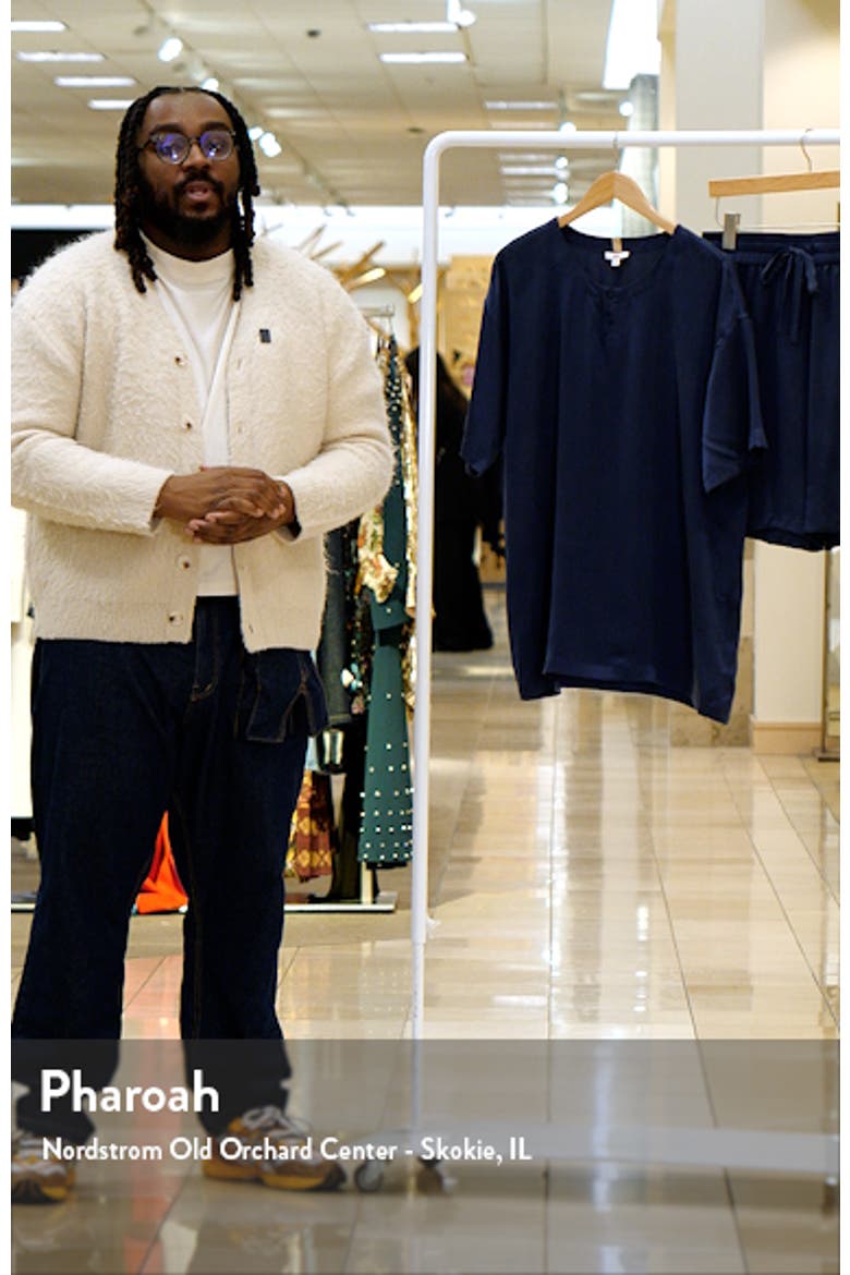 Henley Washable Silk Short Pajamas video