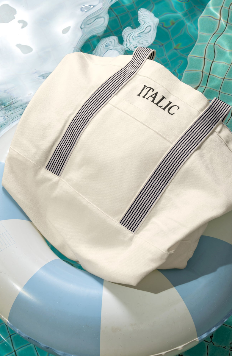 Italic Beach Tote, Alternate, color, NO COLOR