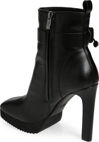 Zana Square Toe Platform Bootie