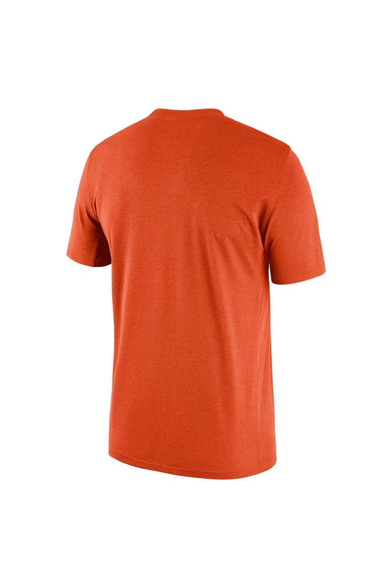 Men's Nike Heathered Orange Clemson Tigers Team Football Legend Performance T-Shirt, Alternate, color, Heather Orange