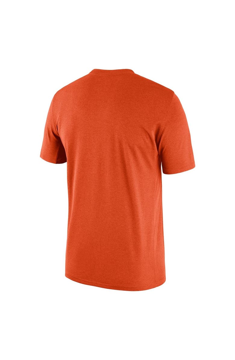 Nike Men's Nike Heathered Orange Clemson Tigers Team Football Legend Performance T-Shirt, Alternate, color,