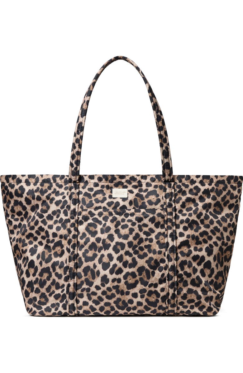 Loeffler Randall Dina Leopard Print Tote, Main, color, Brushed Leopard