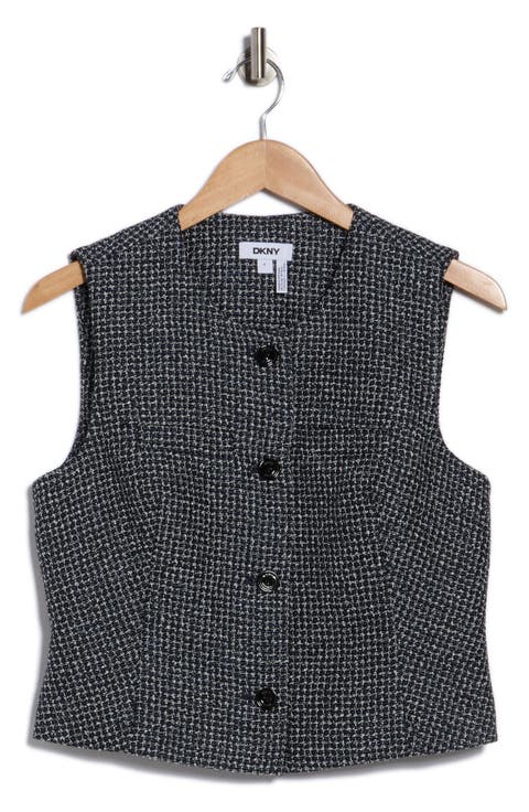 Tweed Crop Vest