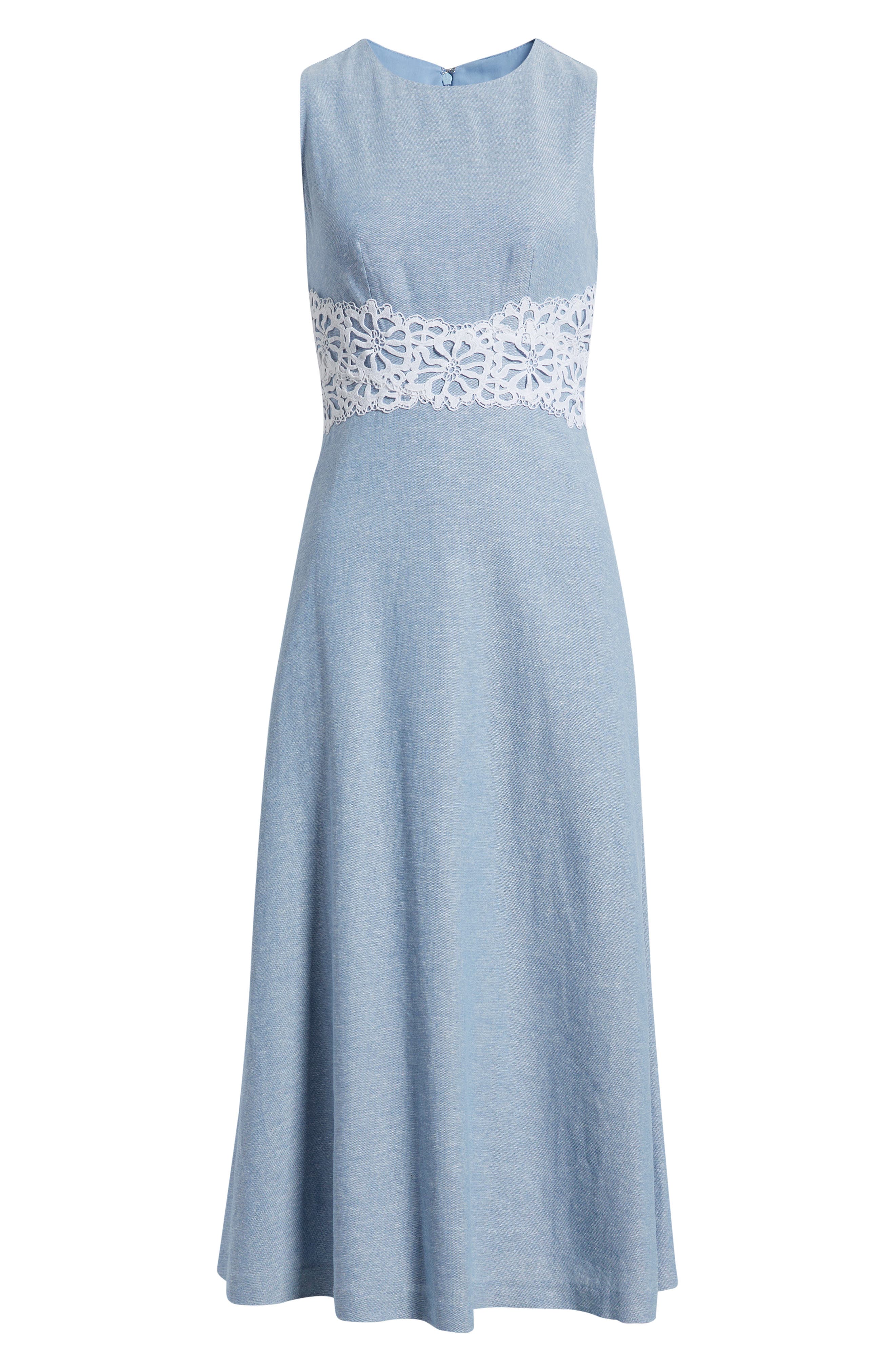 lace trim linen dress Shabby Chic Lace Dress