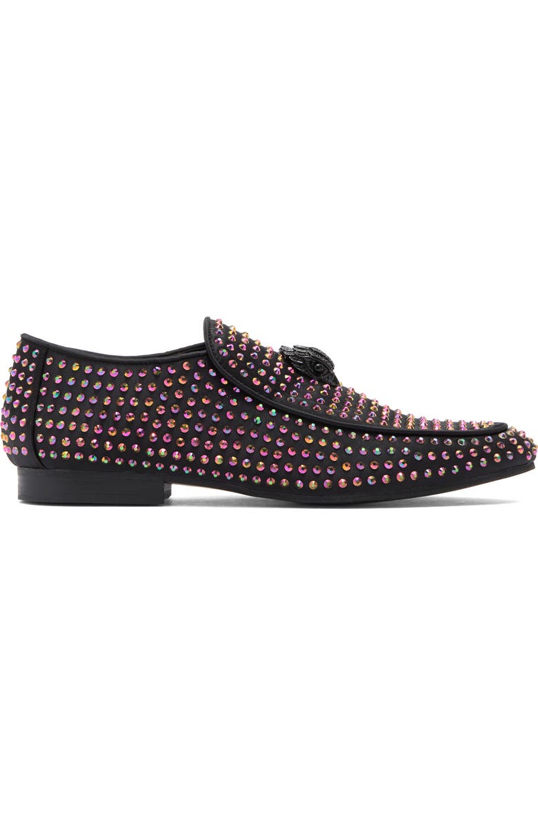 Kurt Geiger London Hugh Eagle's Head Crystal Stud Loafer, Alternate, color,