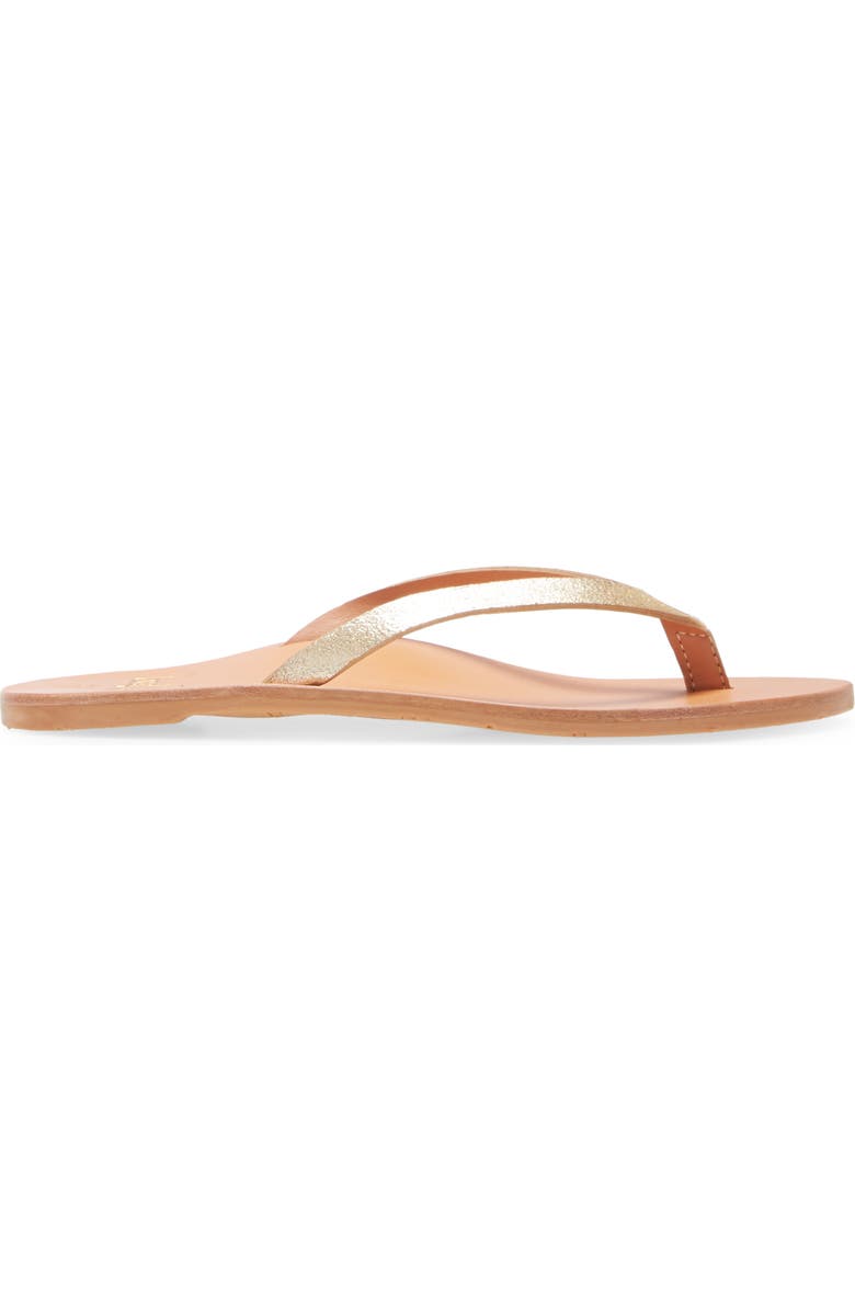 Beek Seabird Flip Flop, Alternate, color, Honey