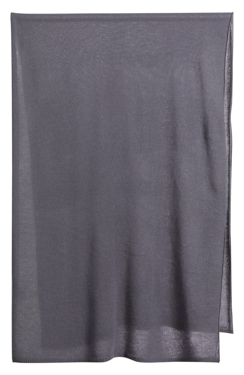 Nordstrom Cashmere Scarf, Alternate, color, Grey Agate