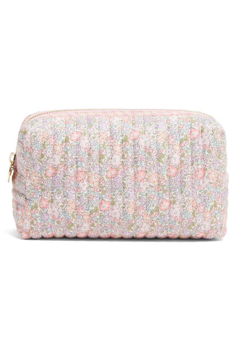 Stoney Clover Lane x Liberty Small Quilted Cotton Pouch, Main, color, Michelle