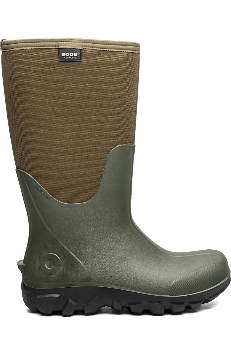 Bogs Classic Seamless Tall Waterproof Boot, Alternate, color, Dark Green
