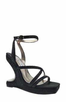 LADY COUTURE Rhinestone Wedge Sandal