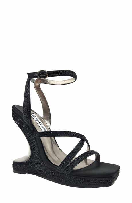 LADY COUTURE Rhinestone Wedge Sandal