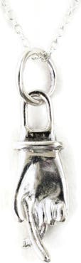 Linn Designs Sterling Cross My Fingers Necklace