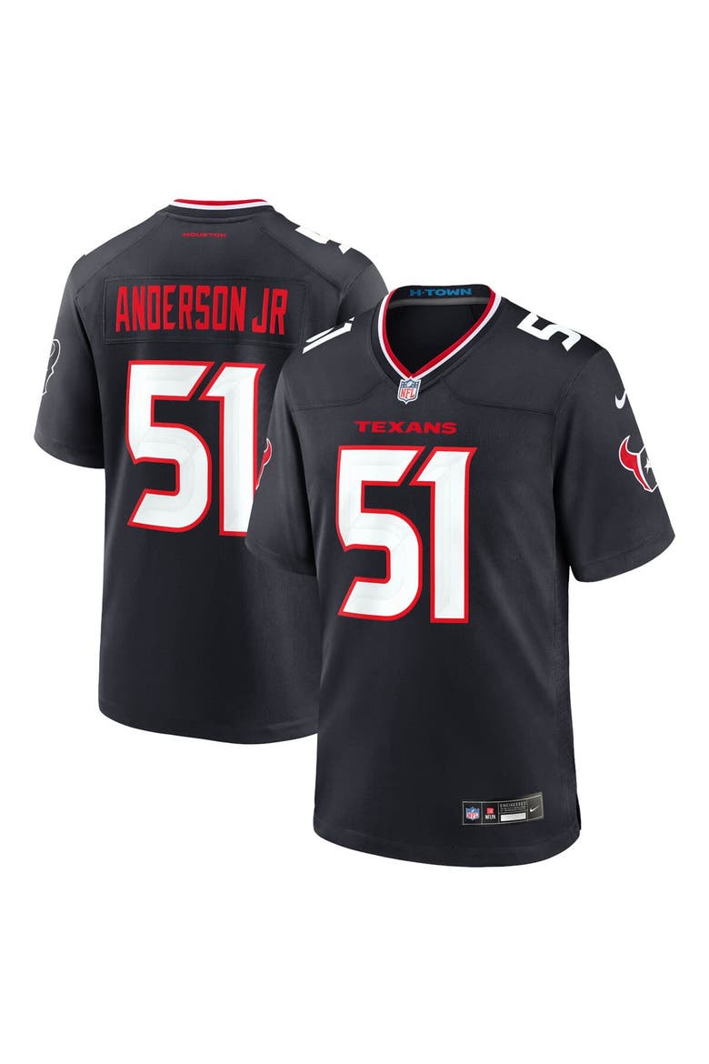 Men's Nike Will Anderson Jr. Navy Houston Texans Game Jersey, Main, color, Navy