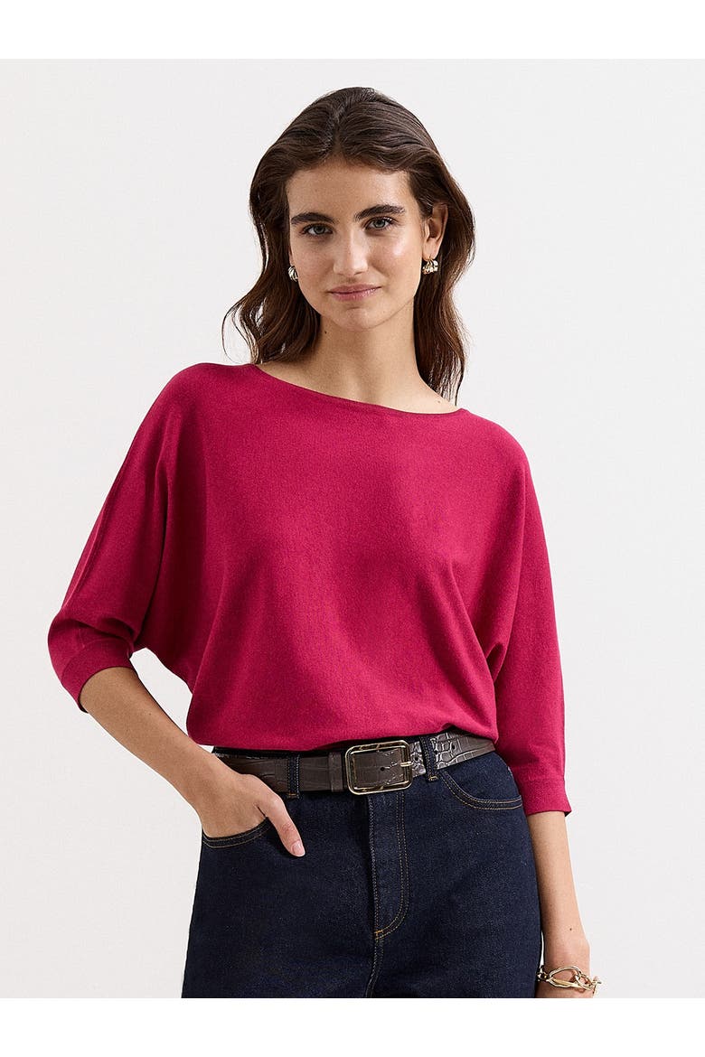 Cristine Draped Knit Jumper, Main, color, Burgundy